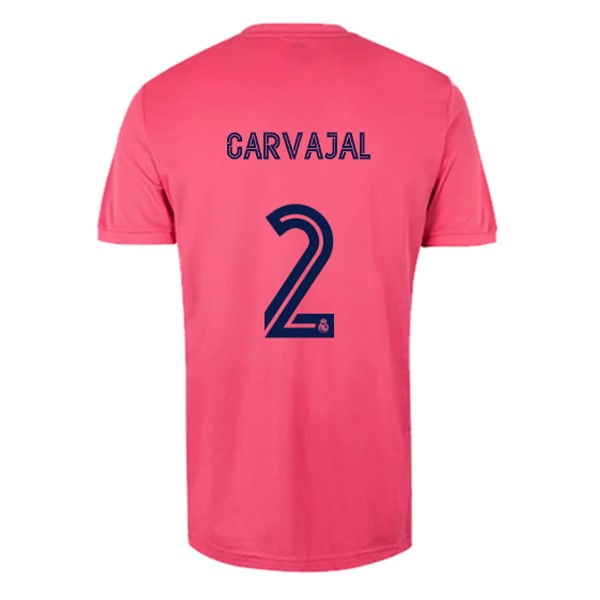 Camiseta Real Madrid 2ª NO.2 Carvajal 2020-2021 Rosa